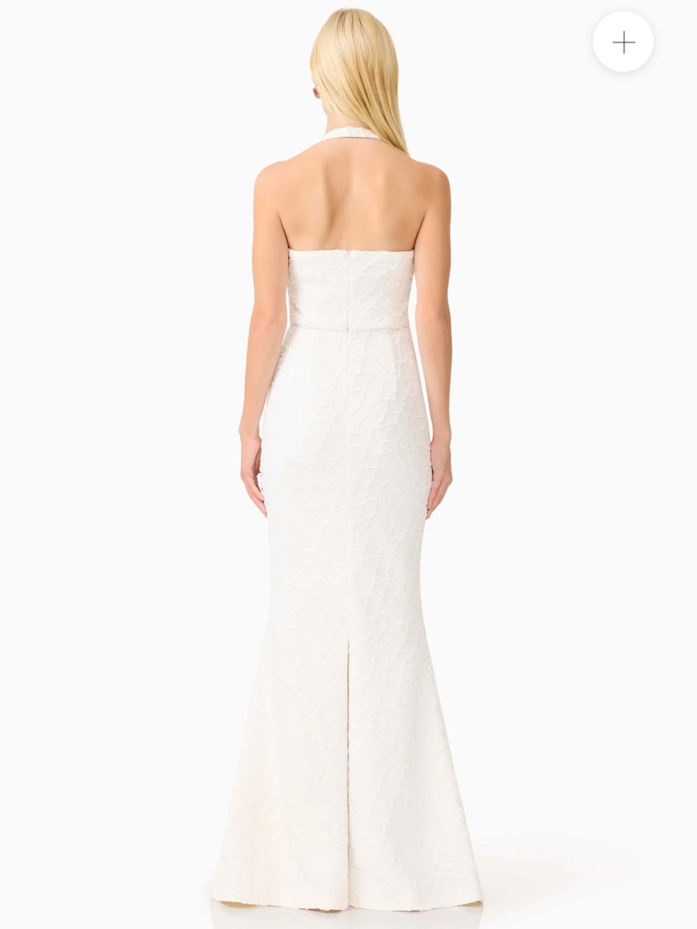 elliatt alexandra white lace halter neck maxi gown bridal dress size small NEW - Picture 5 of 13